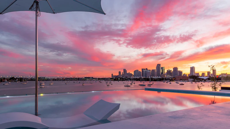Villa Terrace Miami Sunset Png