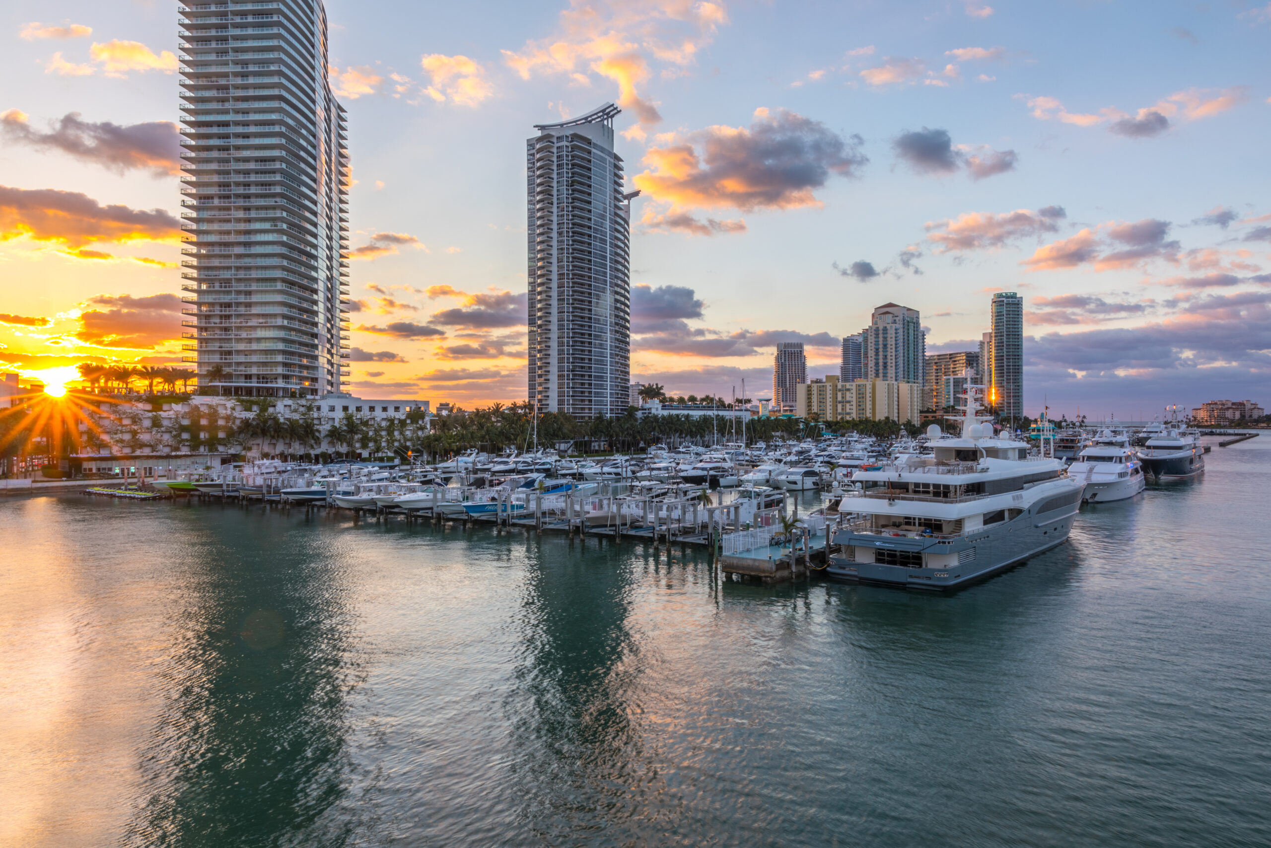 Miami Beach Marina Yacht Dock