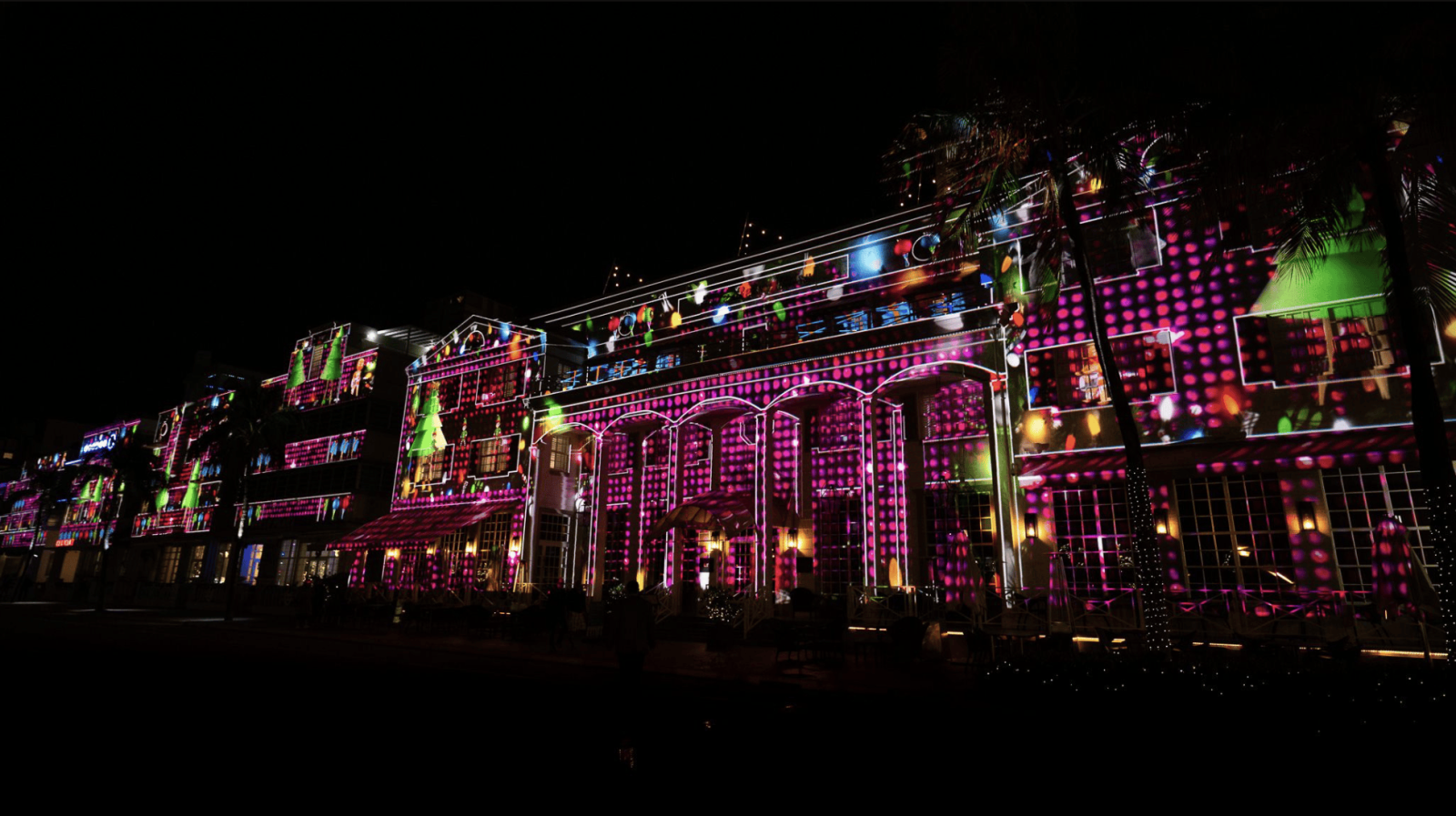 Miami Beach Boardwalk Festive Lights