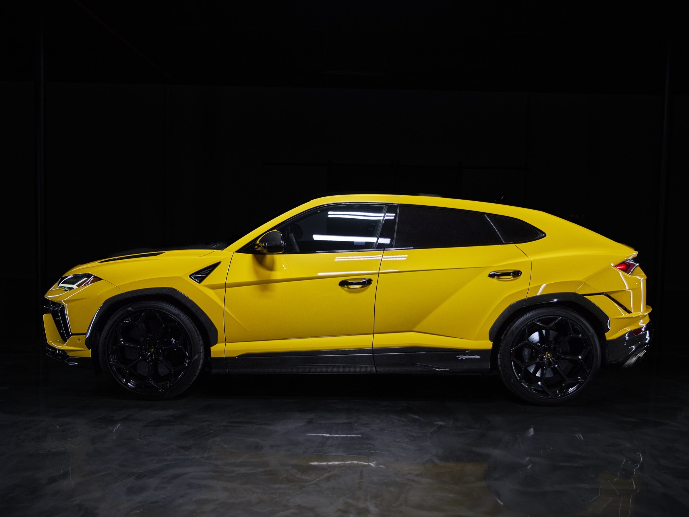 Miami Yellow Lamborghini Urus Performante rental image #3
