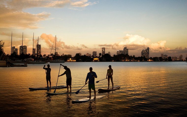 Sunrise Paddleboarding Biscayne