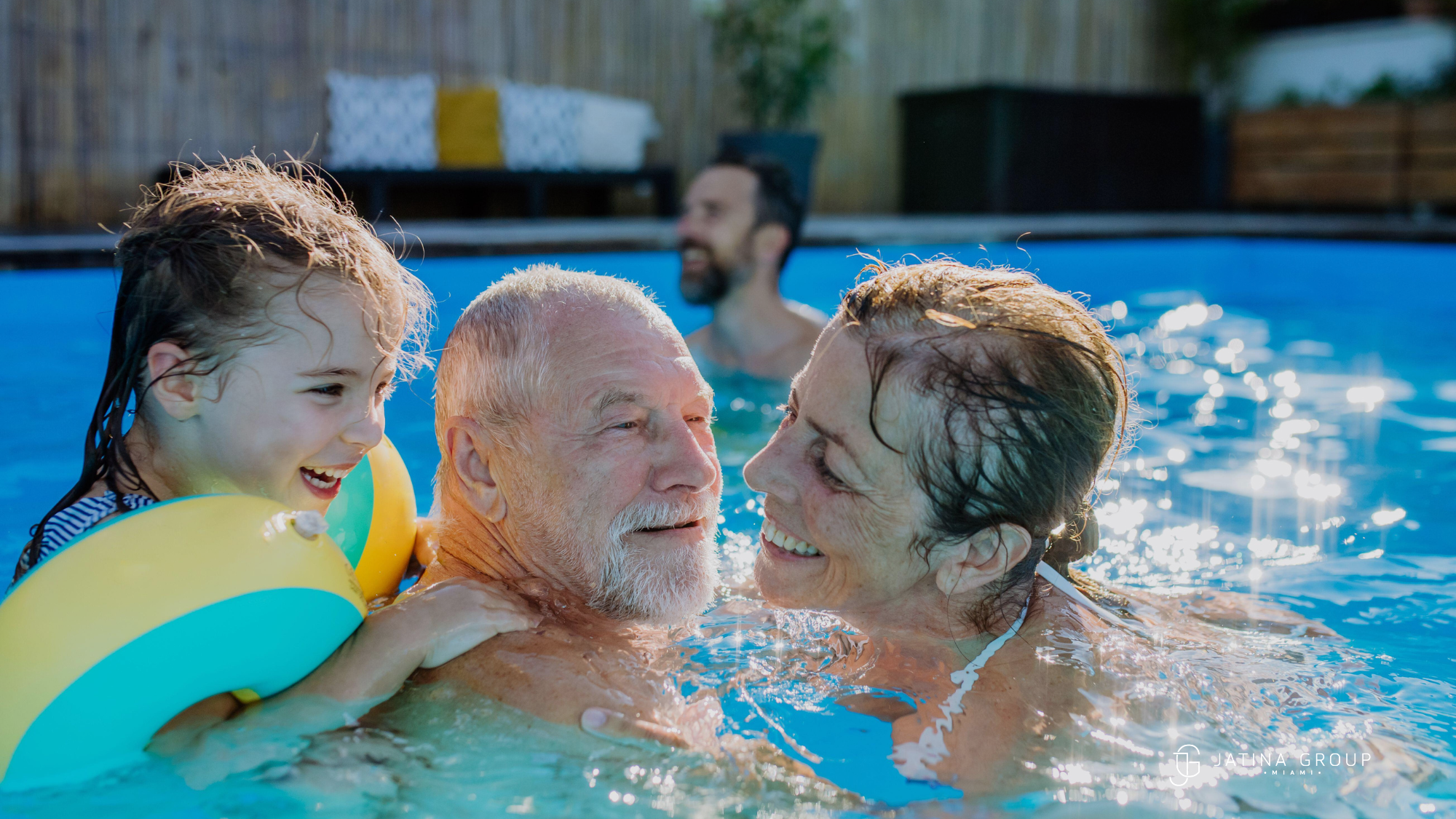 Multi Generational Group Pool Safety