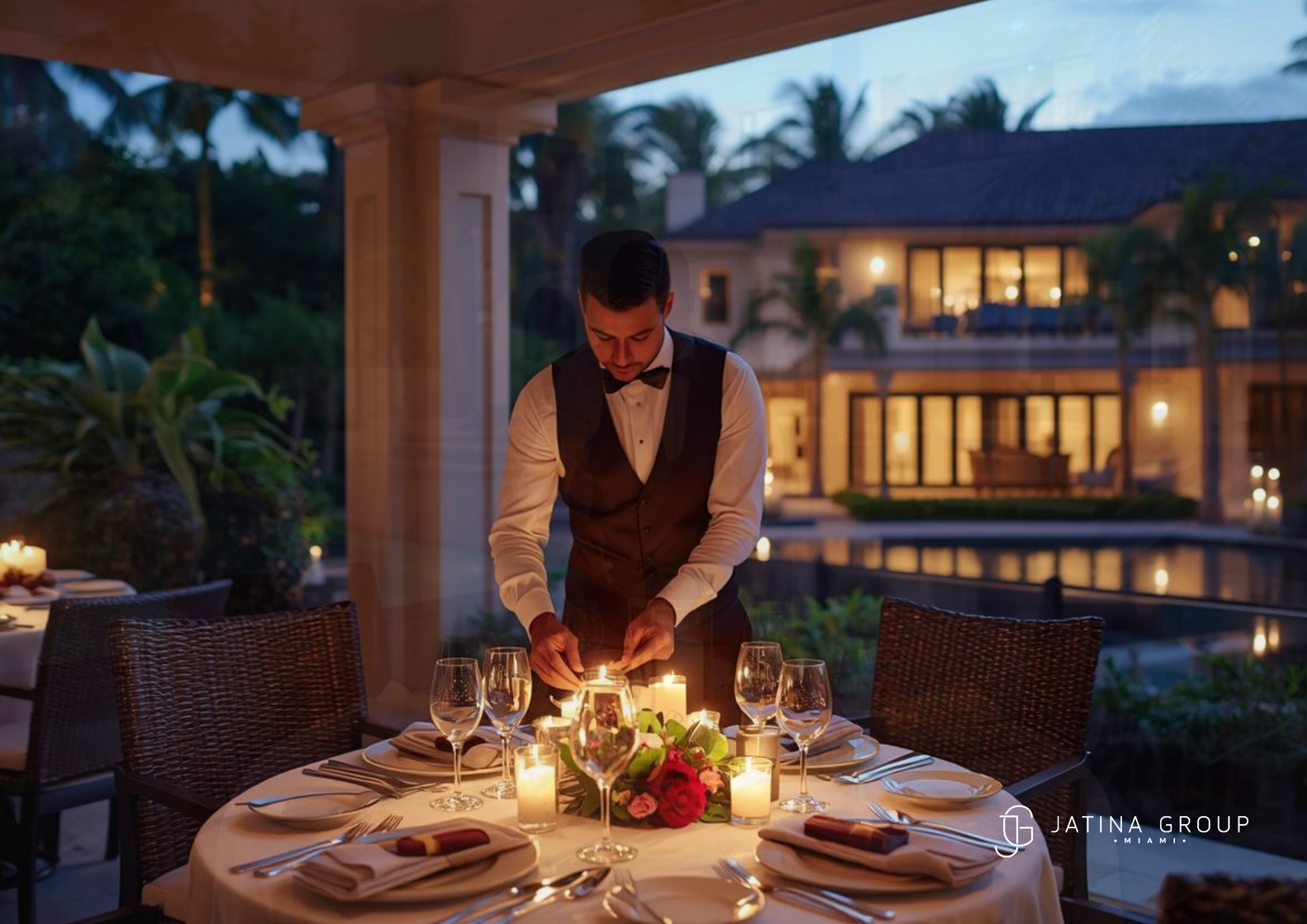 Concierge Villa Dining Miami Png