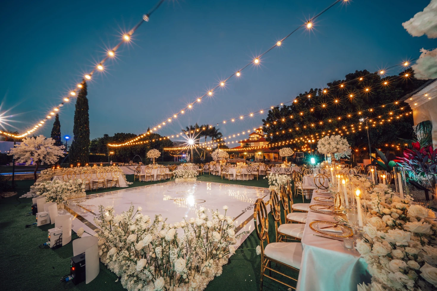 Miami Villa Wedding Setup