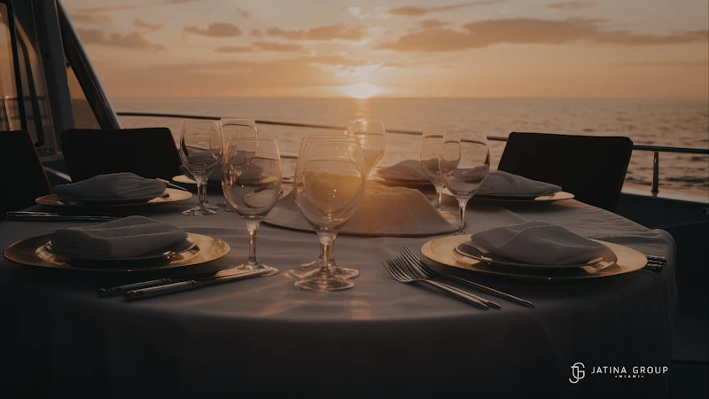 Sunset Poolside Dining Miami
