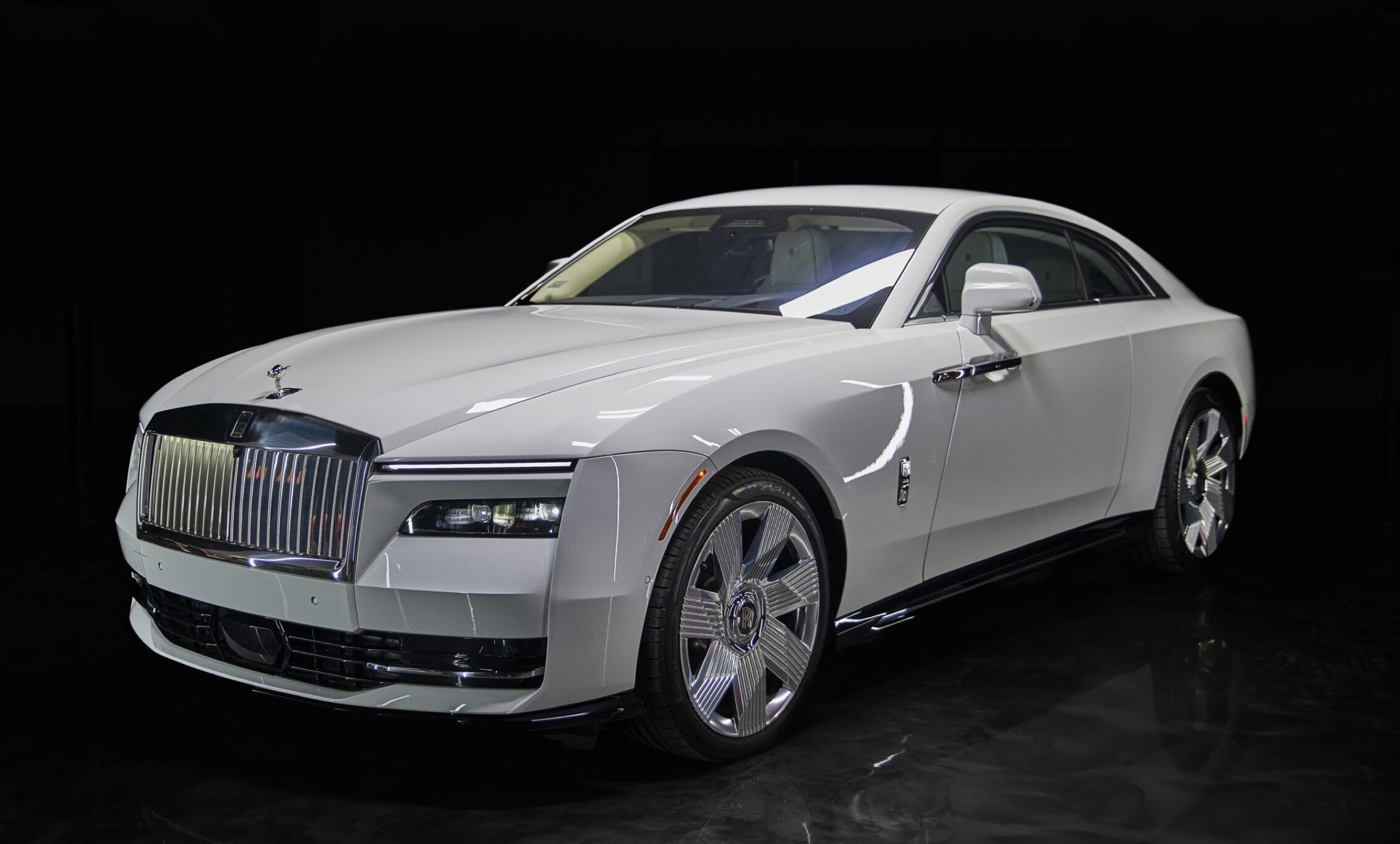 White Rolls-Royce Spectre rental in Miami