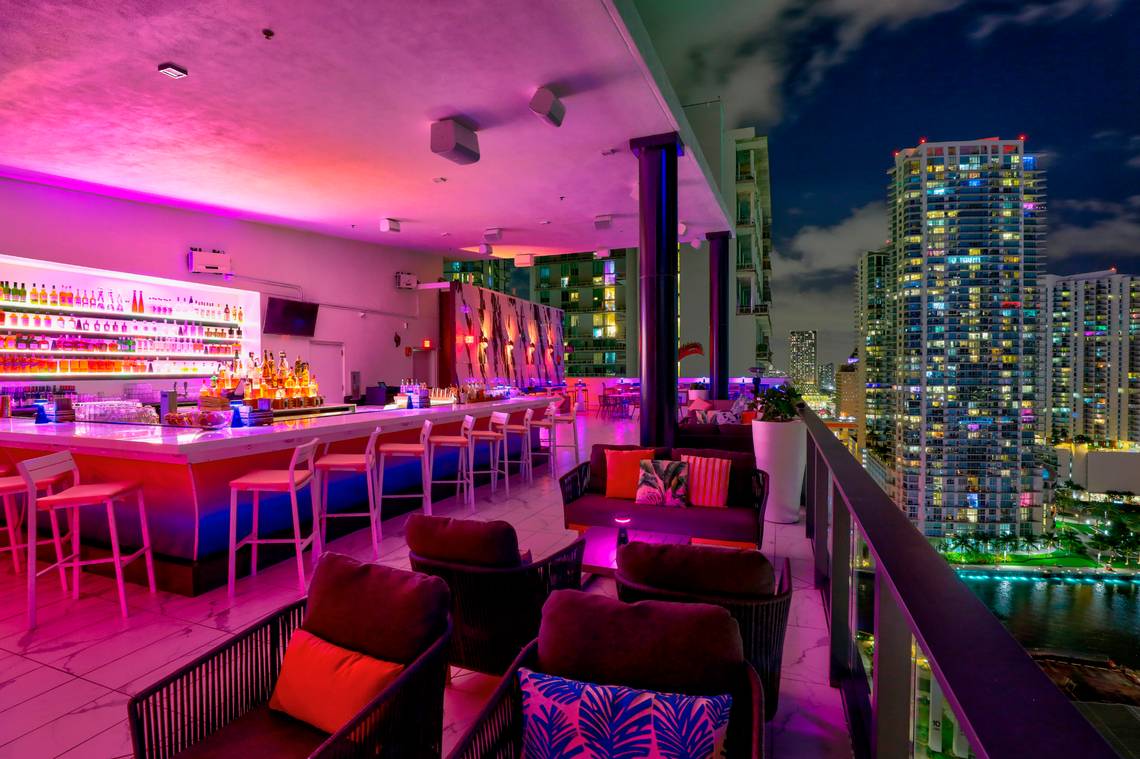 Miami Urban Nightlife Rooftop