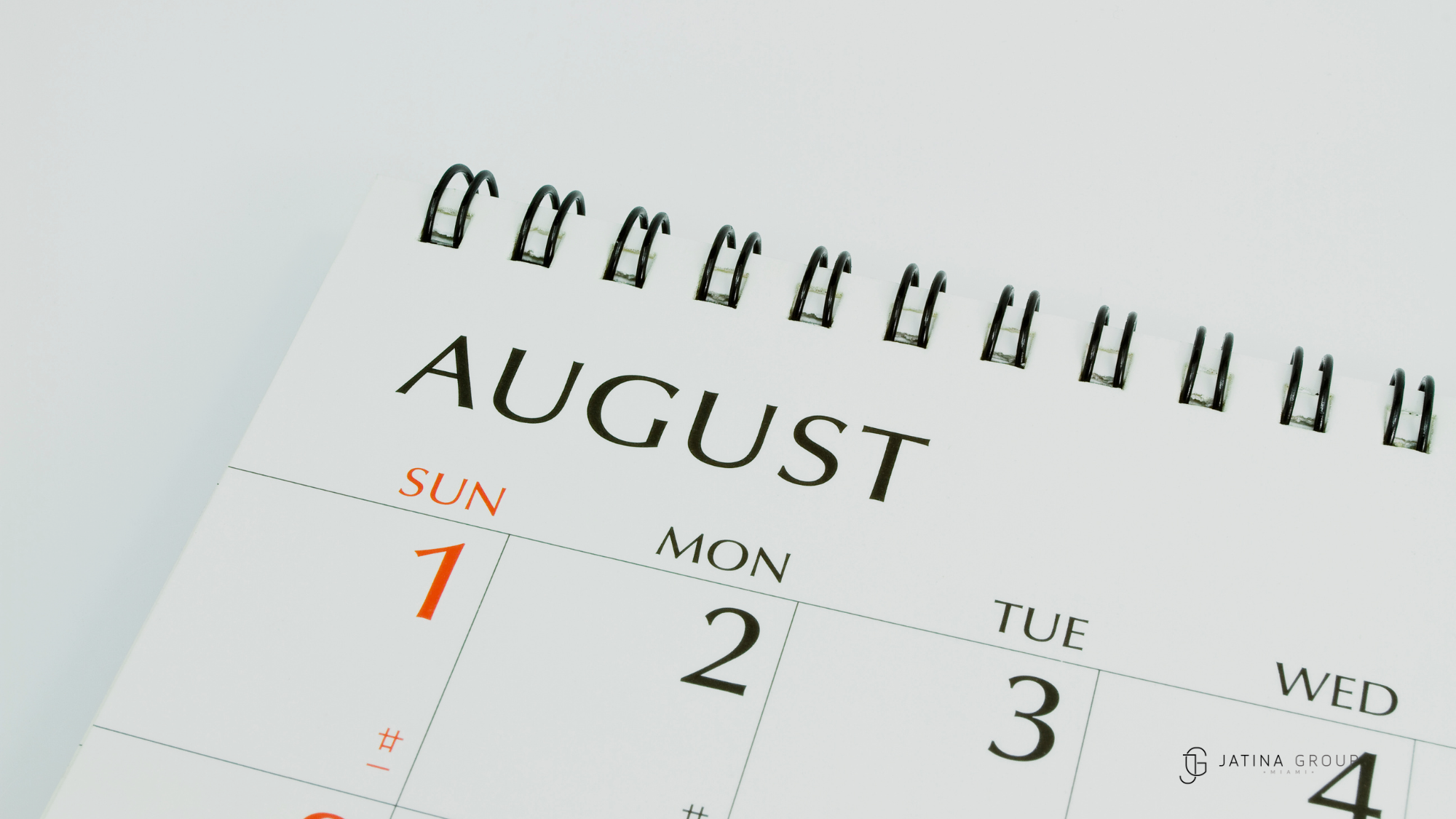 Quiet Calendar August