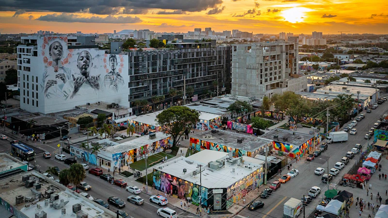Downtown Miami Holiday Skyline