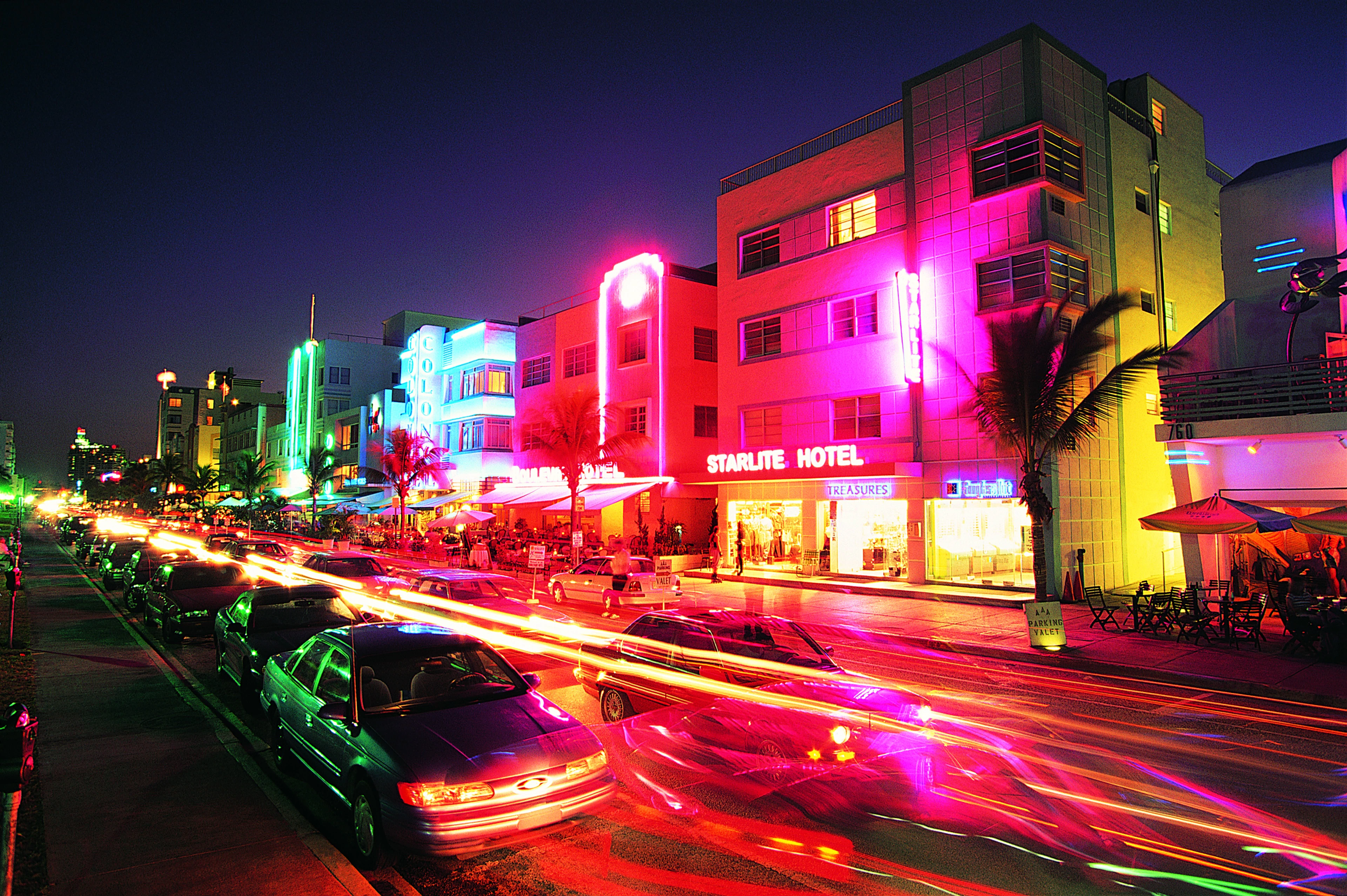 Ocean Drive Miami Holiday Lights