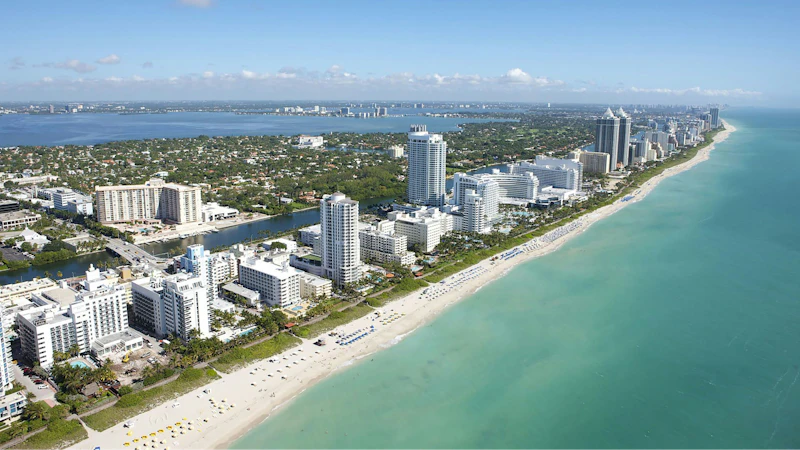 Aerial Miami Luxury Homes
