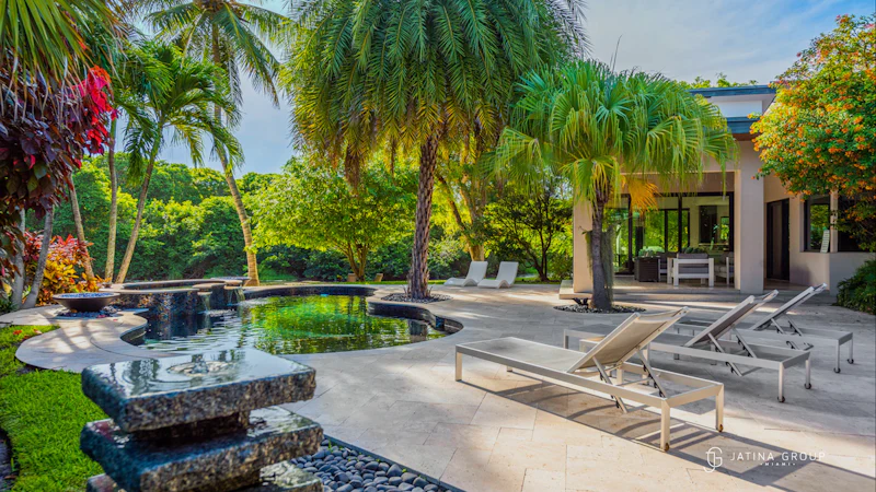 Heated Pool Miami Villa Morning