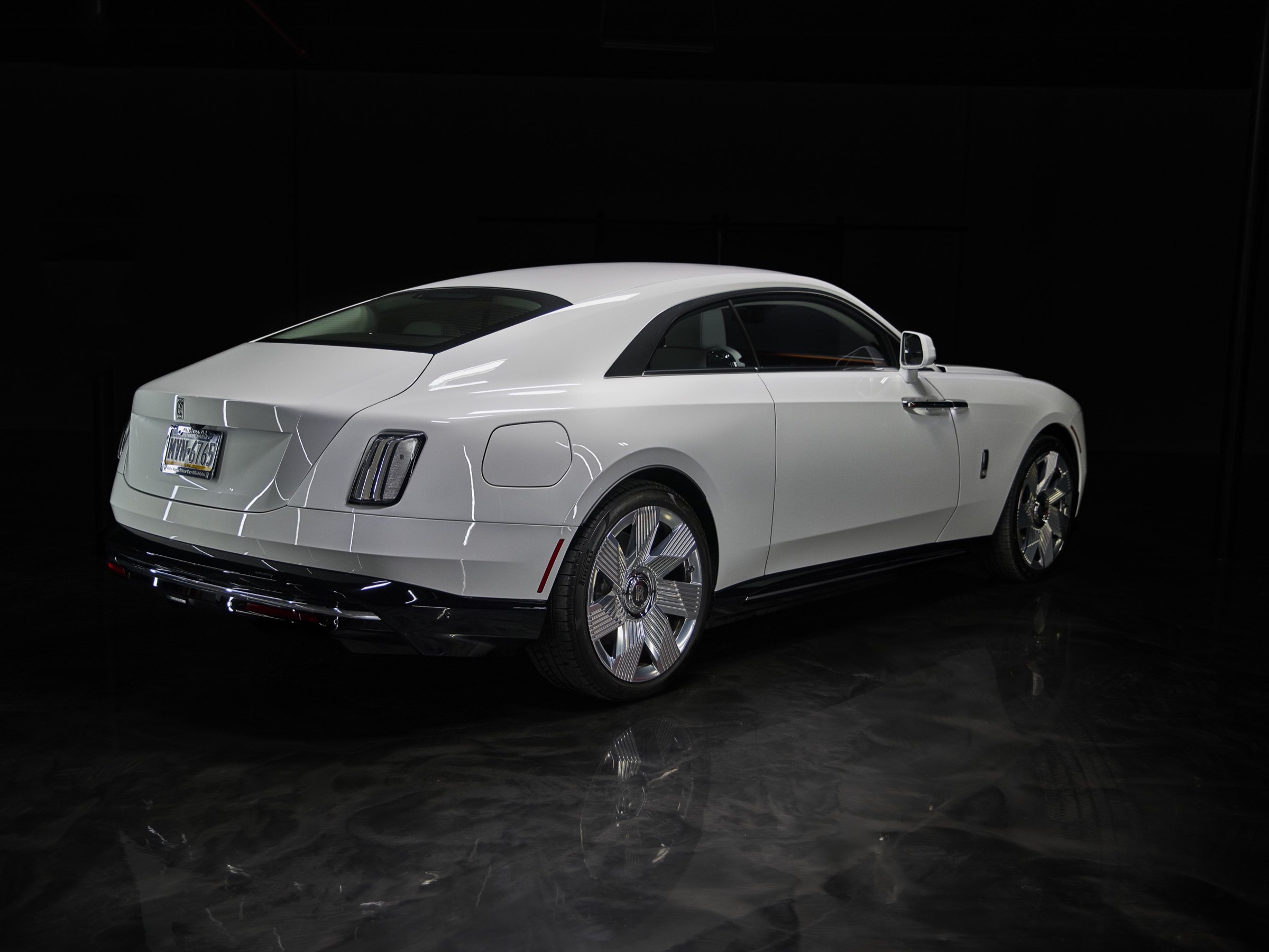 Miami White Rolls-Royce Spectre rental image #2