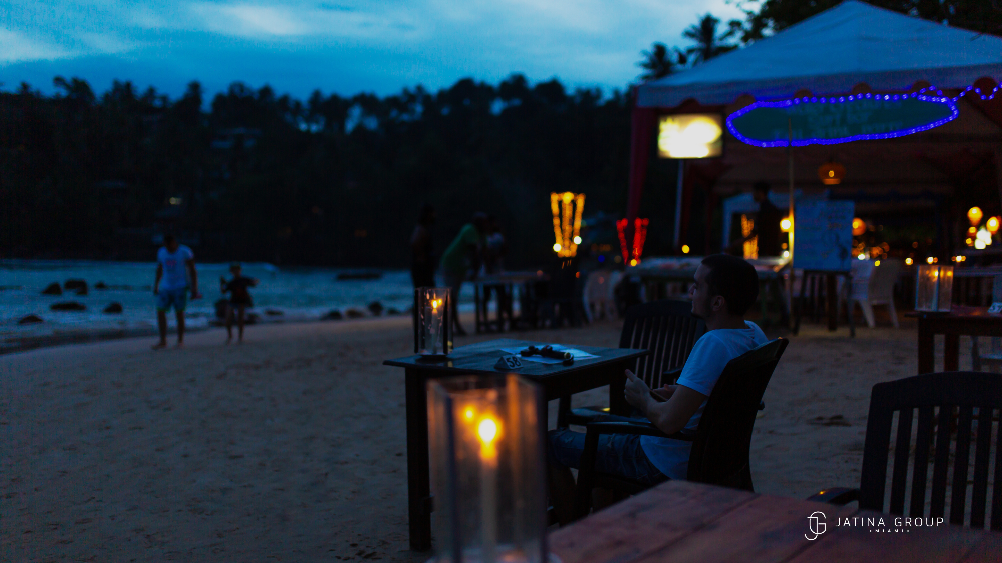 Miami River Waterfront Dining Sunset