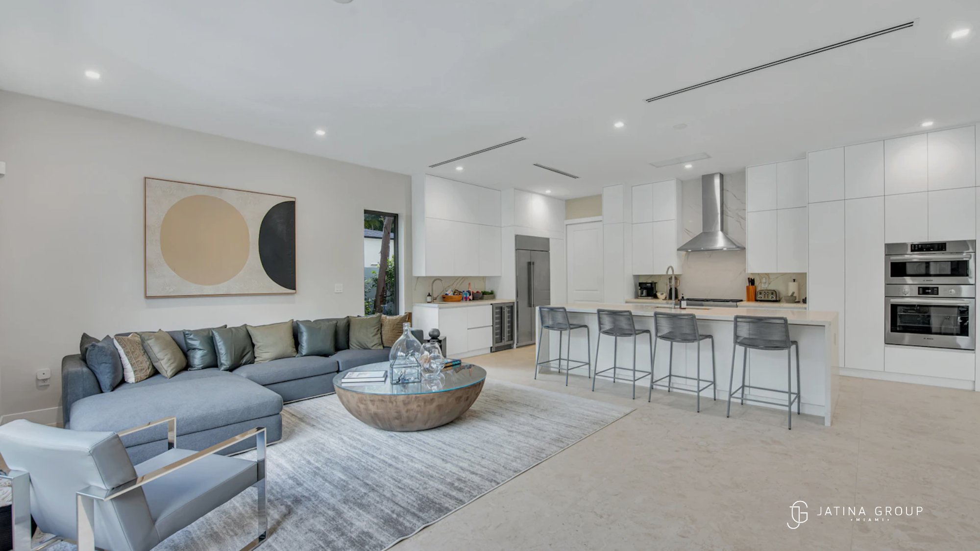 Coral Gables Villa Living Room
