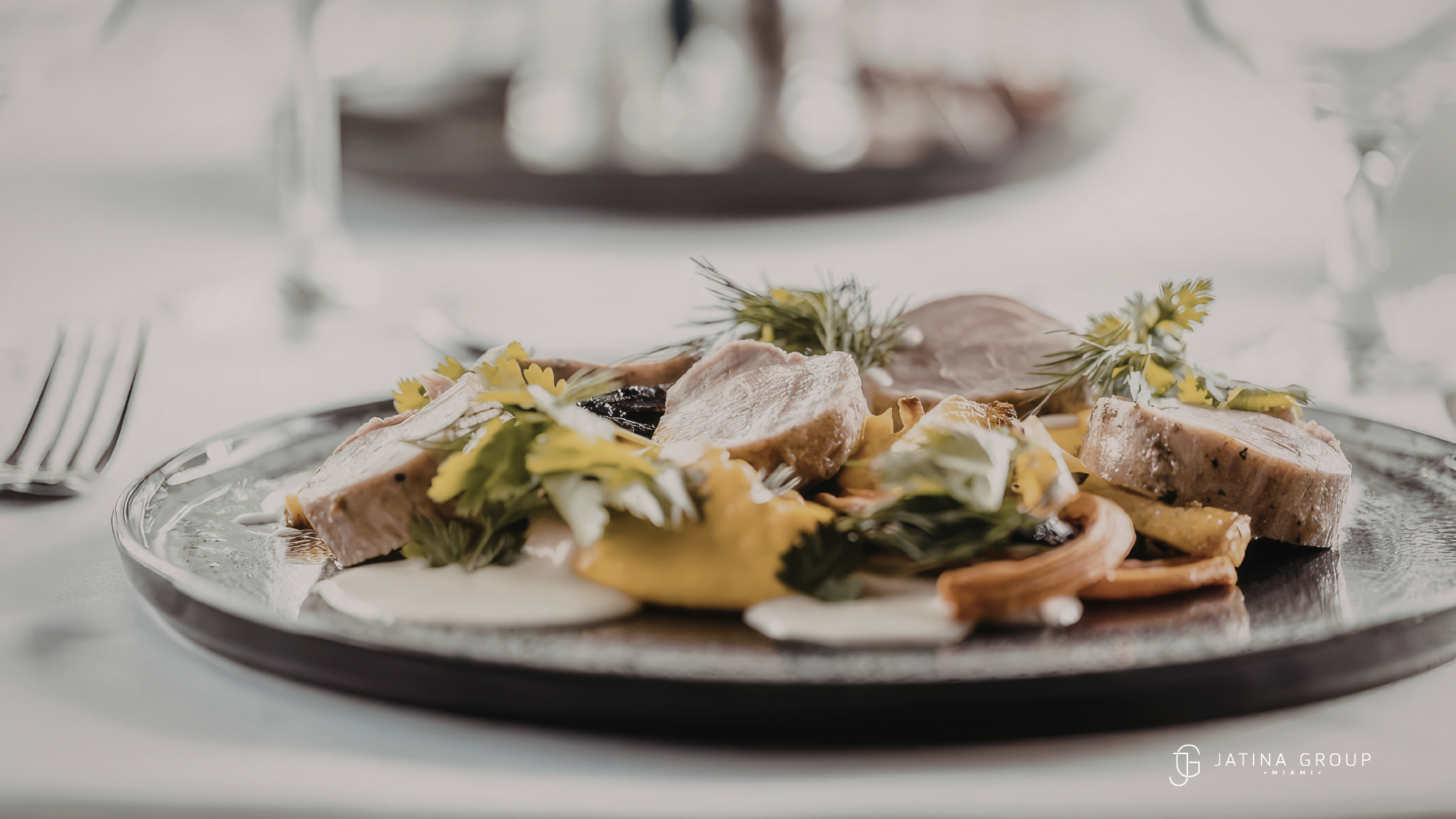 Miami Fine Dining Plated Dish Elegant