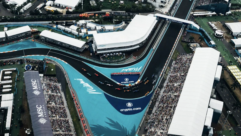 Miami F1 Aerial View