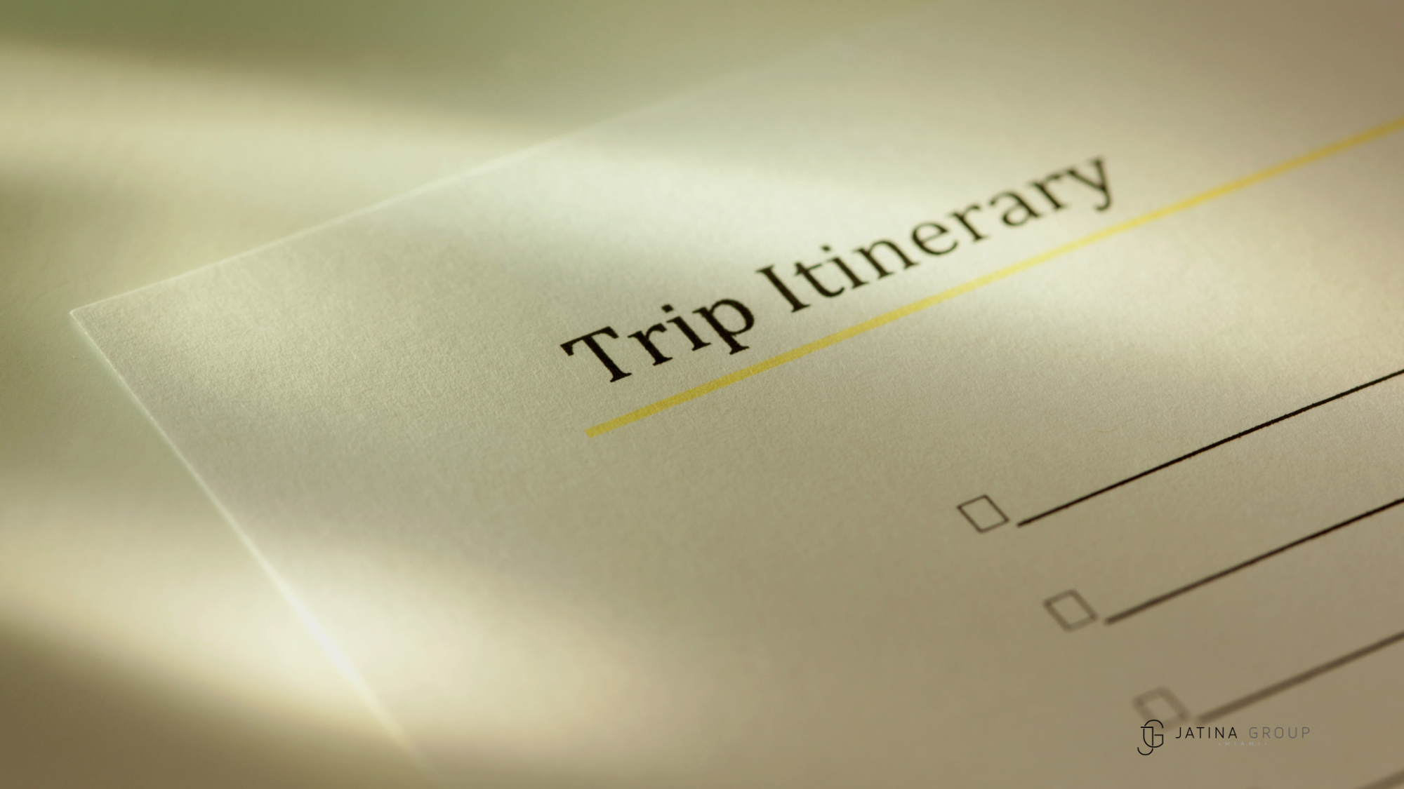 Sample Transportation Itinerary