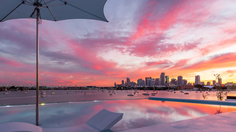 Miami Villa Waterfront View Sunset