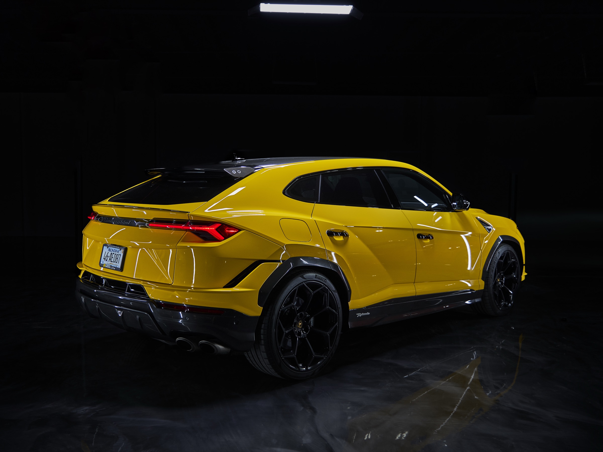 Miami Yellow Lamborghini Urus Performante rental image #2