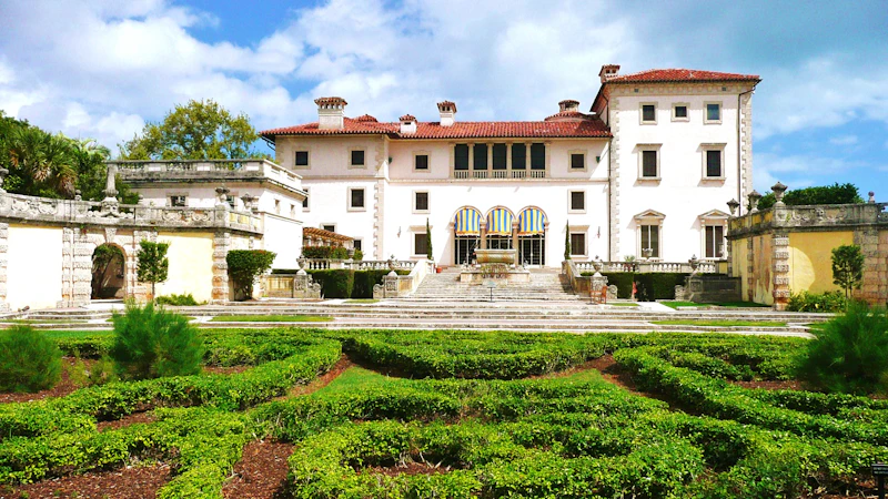 Vizcaya Gardens Miami Scenic View