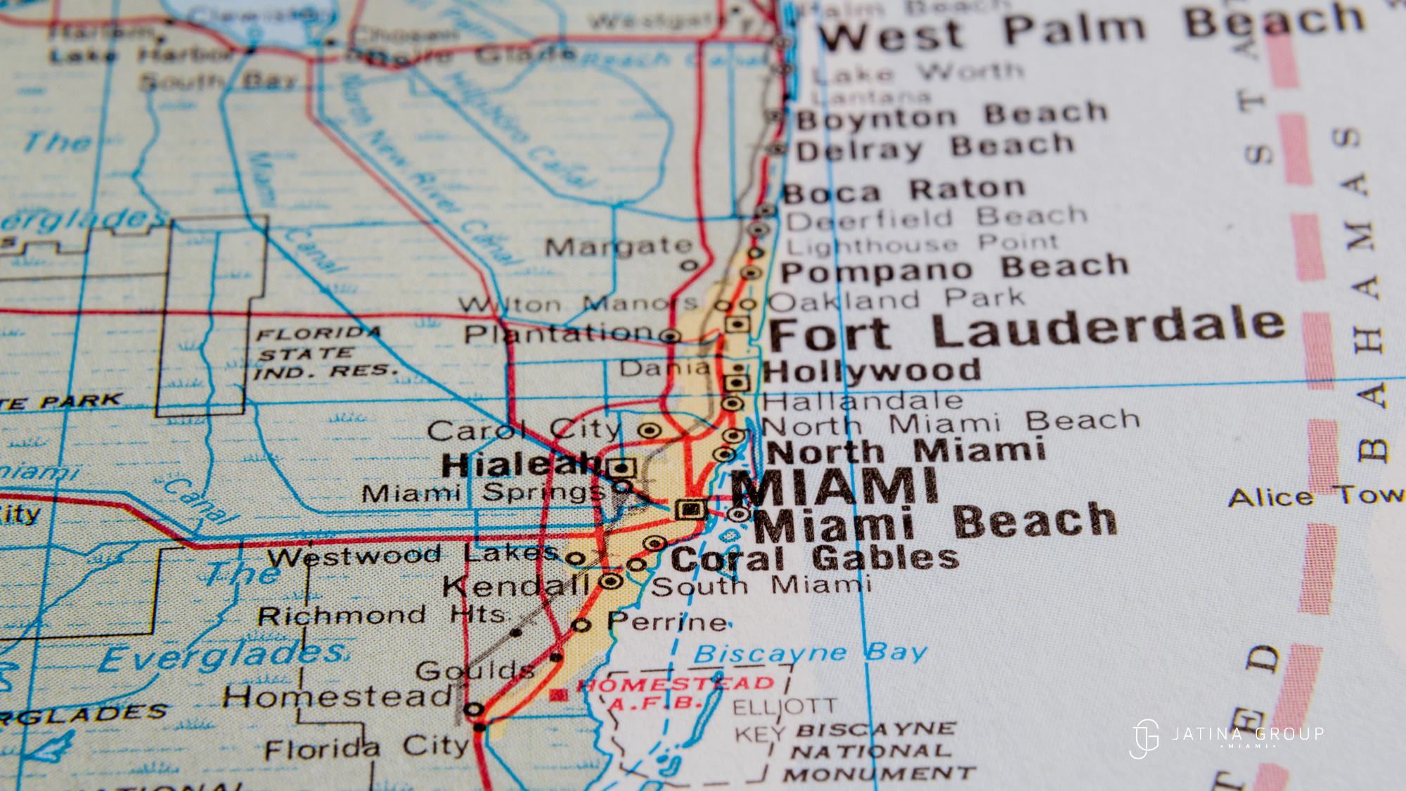 Miami Neighborhood Villa Map Dusk