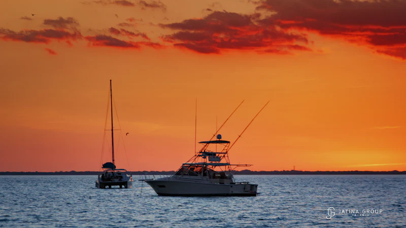 Miami Yacht Departure Sunset