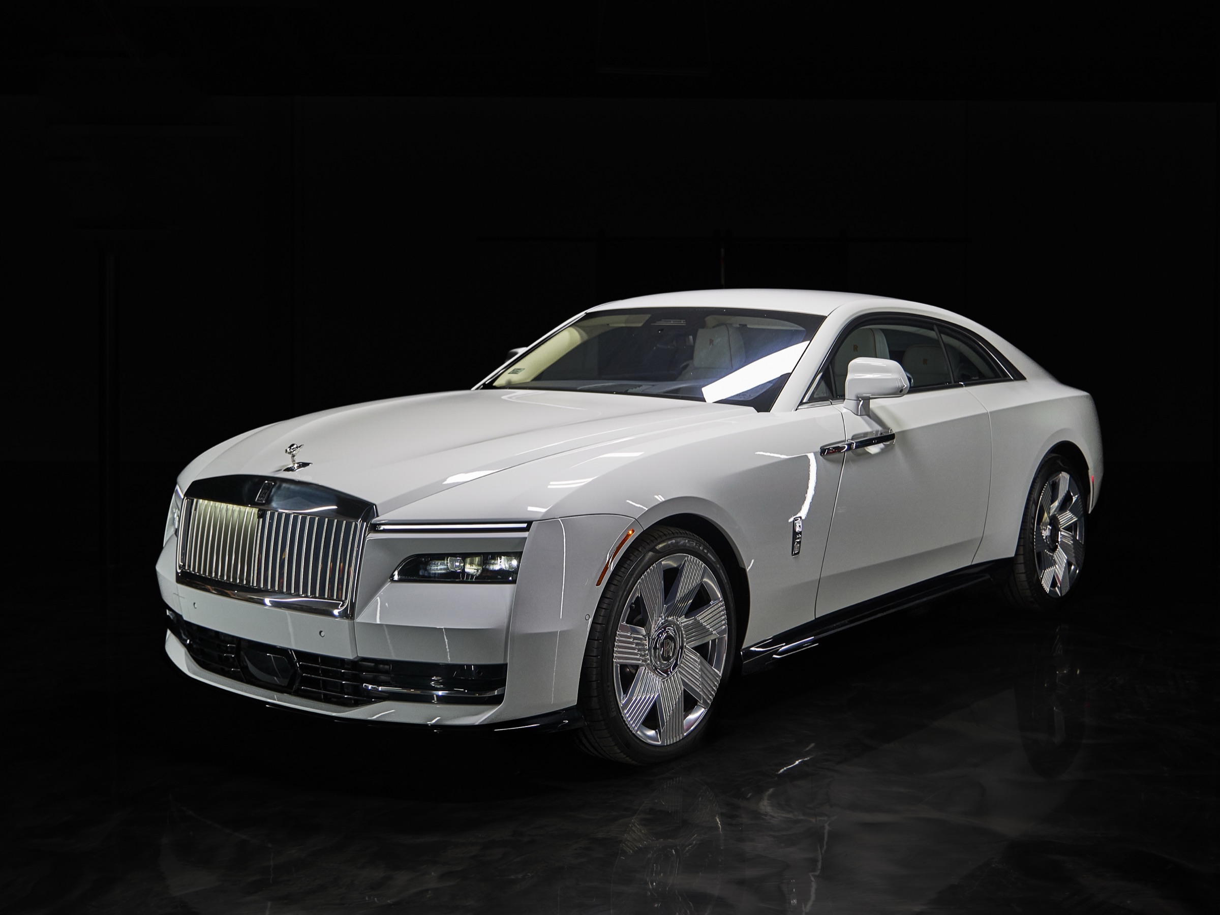 Miami White Rolls-Royce Spectre rental image #3