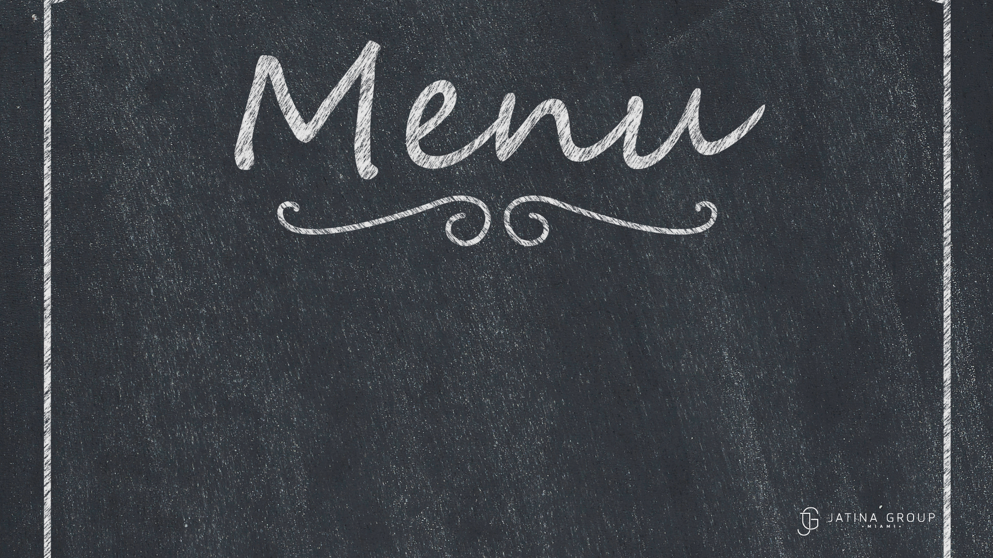 Custom Private Chef Menu Miami