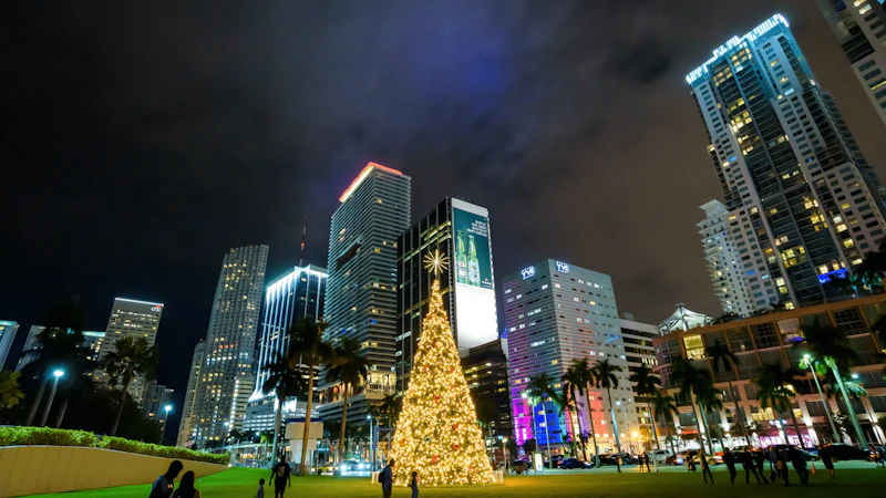 Bayfront Holiday Village Miami Lights