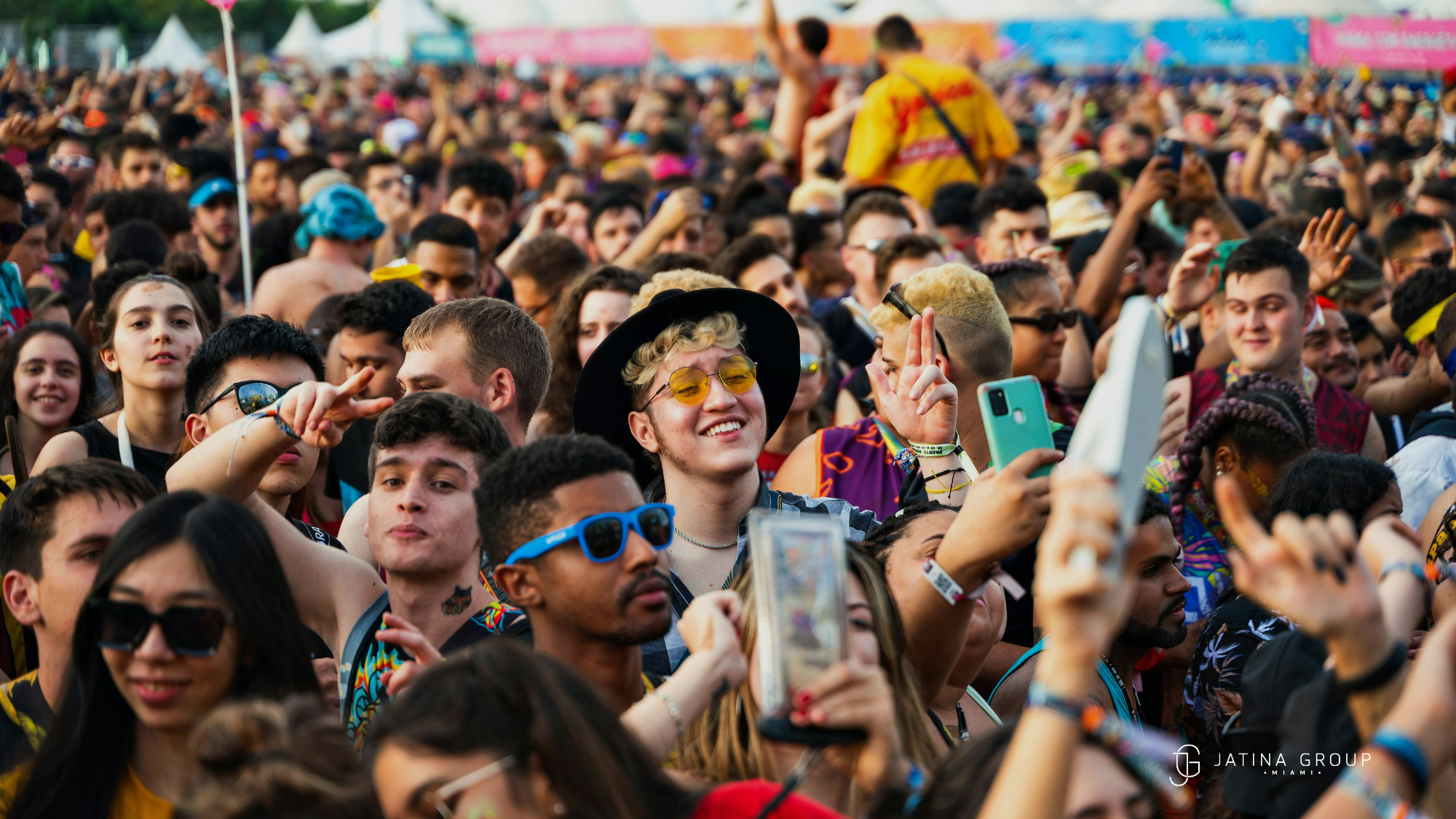 Calle Ocho Festival Aerial View Little Havana Miami