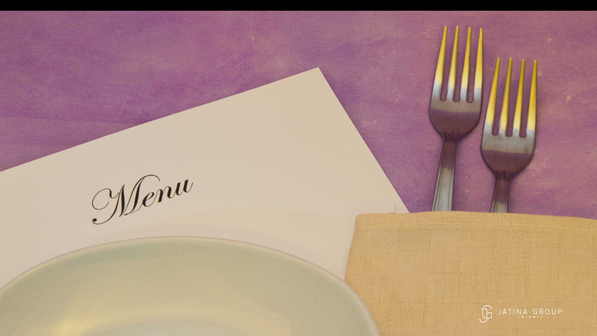 Miami Villa Dining Menu