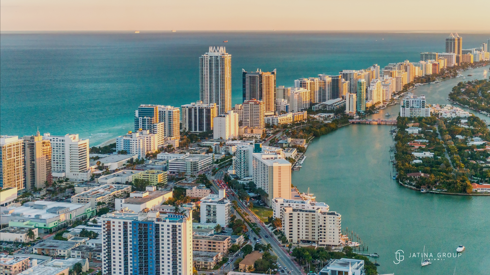 South Beach Boardwalk Miami Aerial Ocean View