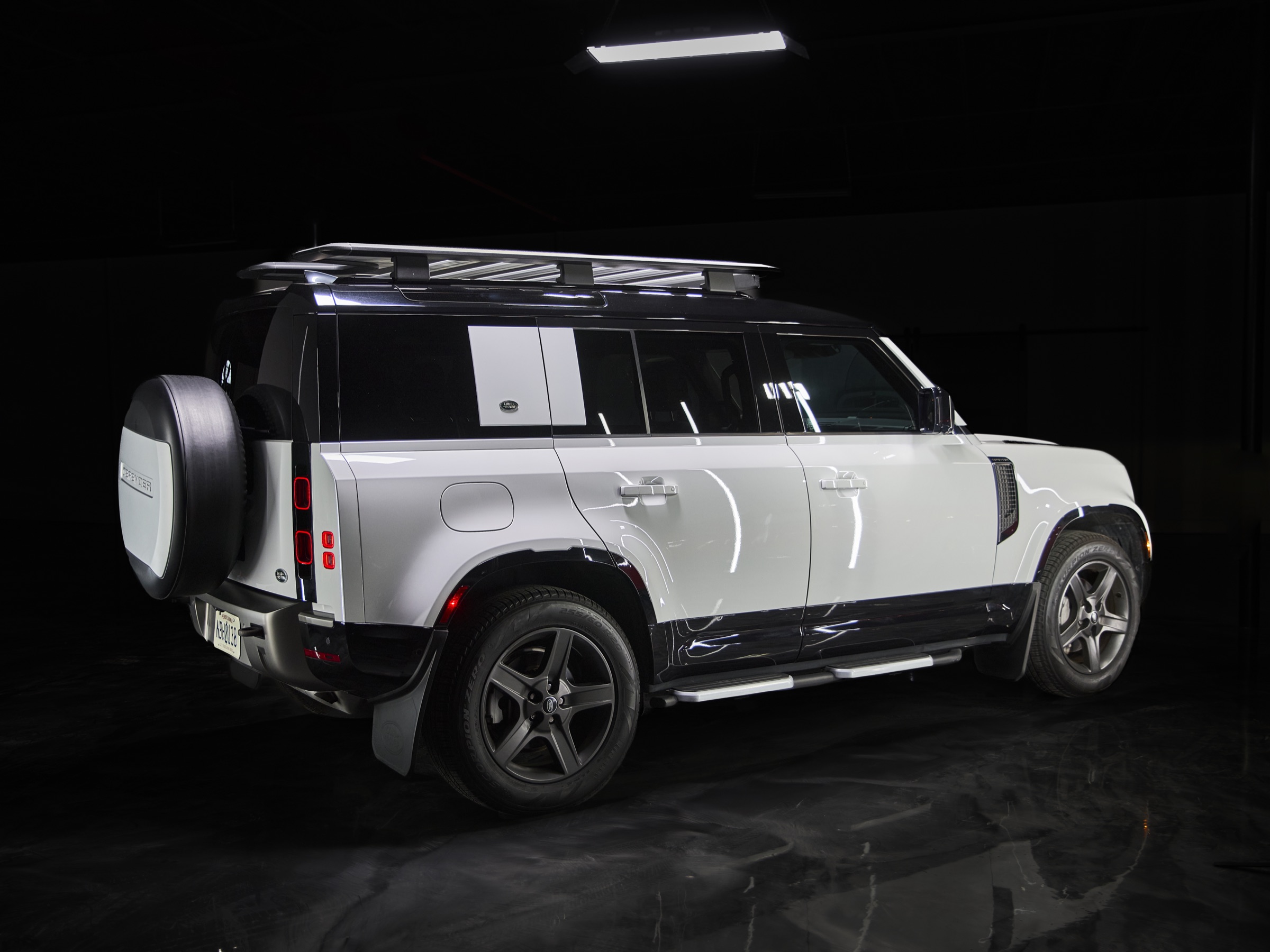 Miami White Land Rover Defender rental image #2