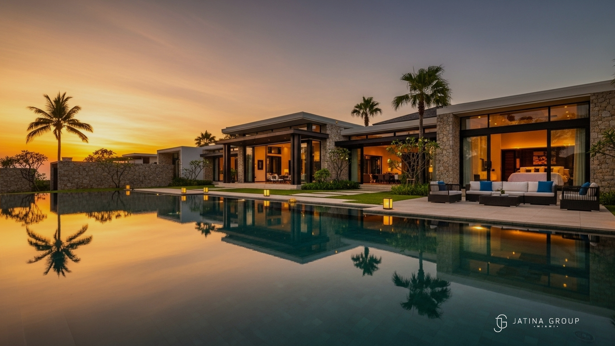 Coral Gables Summer Sunset