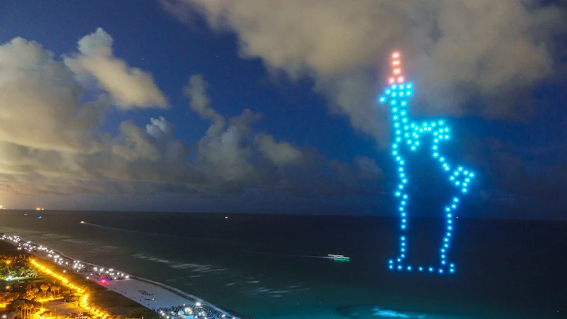 Miami Beach Laser Show