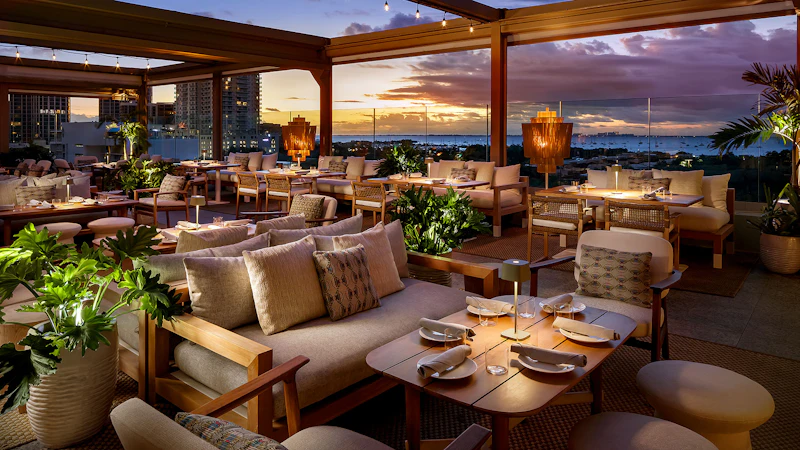 Miami Rooftop Bar Sunset