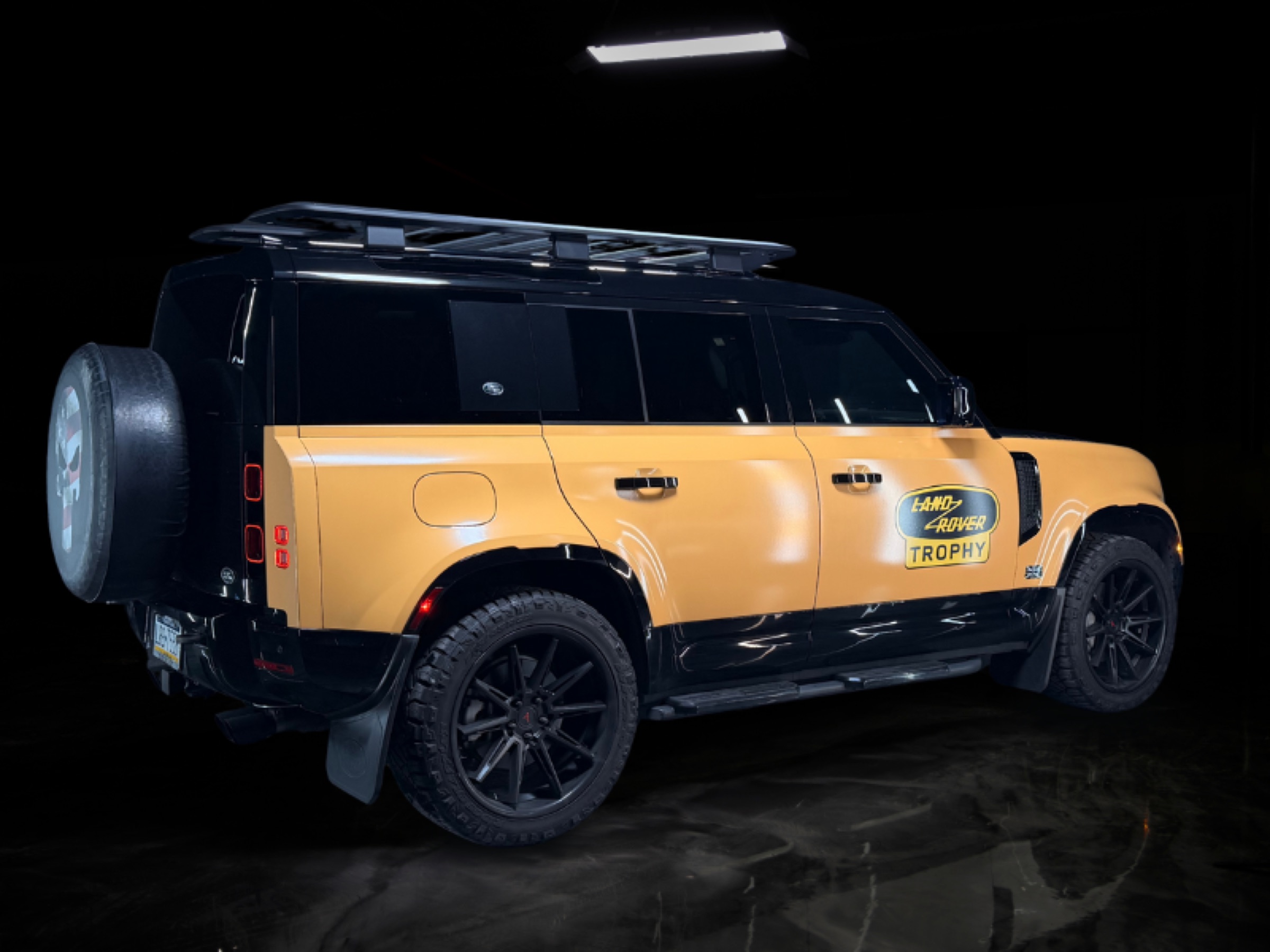 Miami Yellow Land Rover Defender Trophy rental image #3