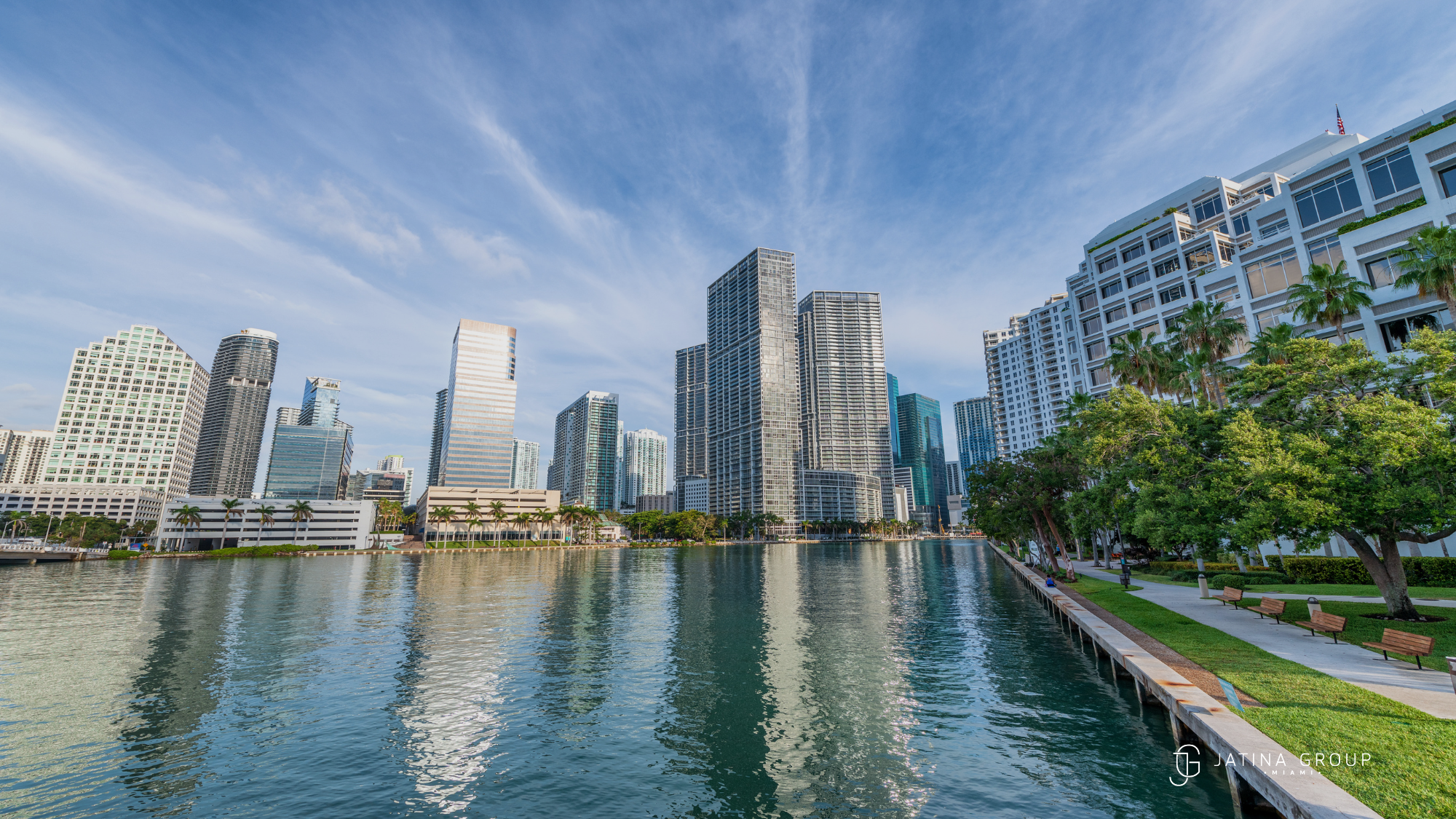 Downtown Miami Holiday Skyline