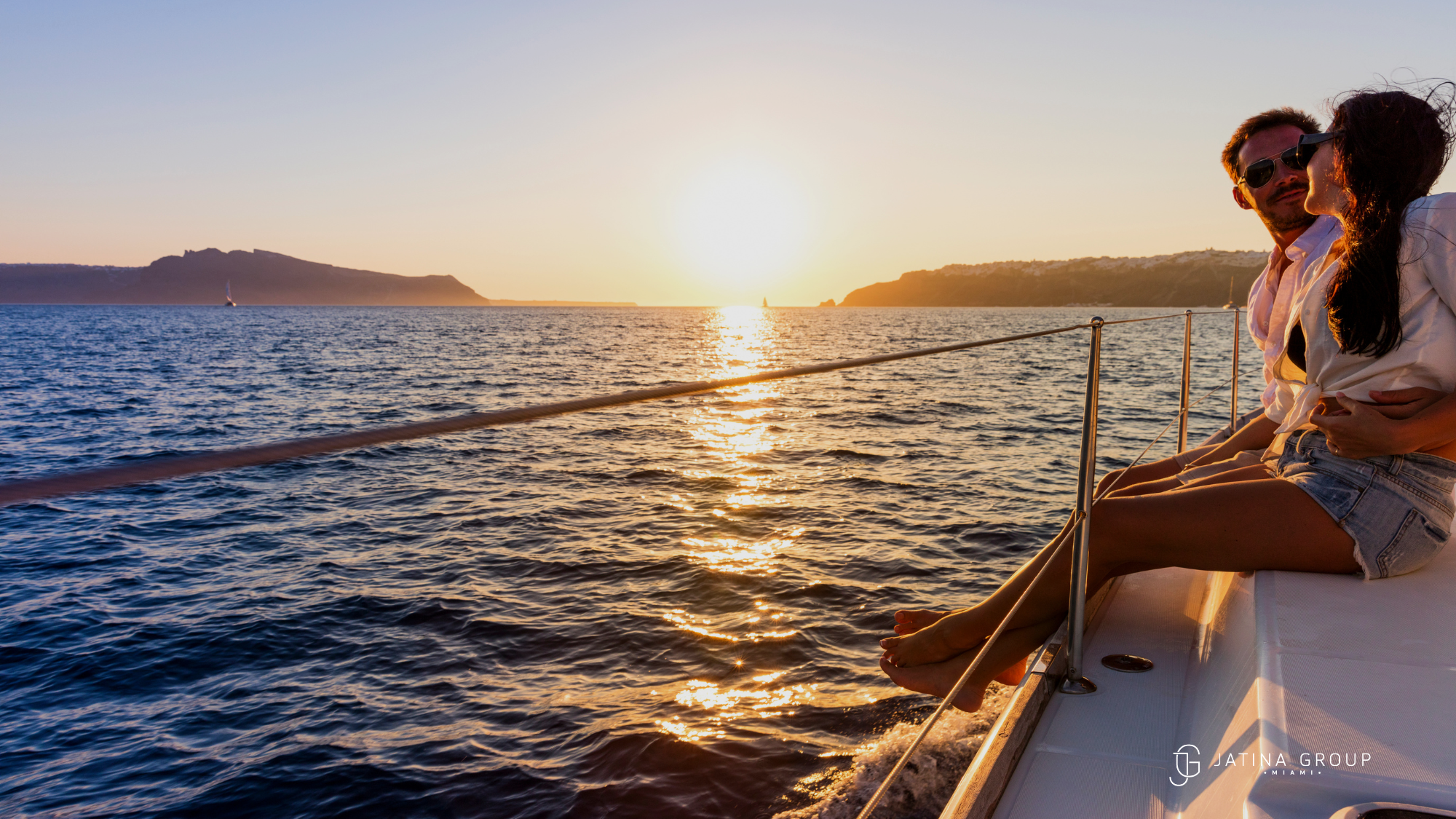 Romantic Miami Yacht Sunset