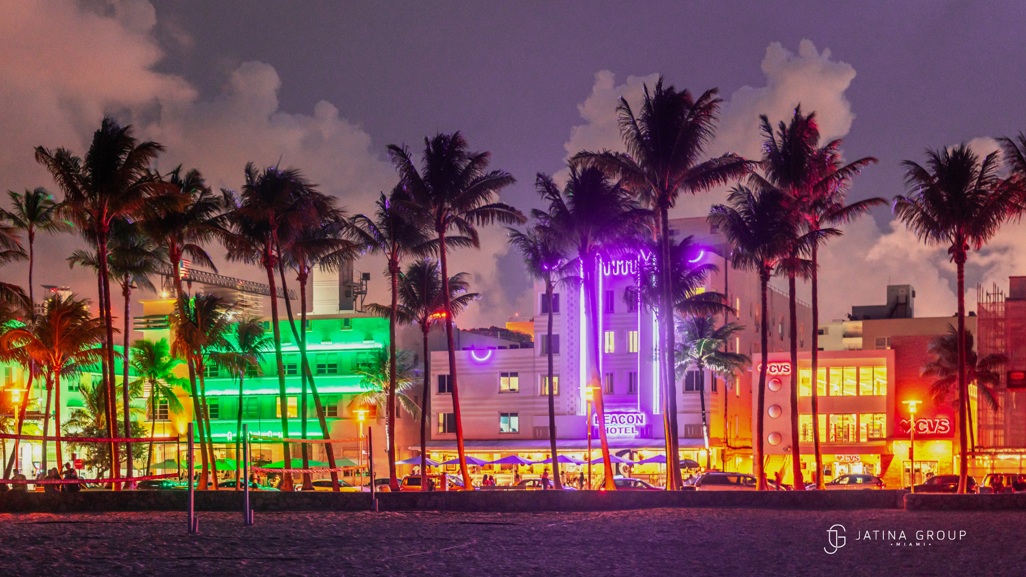 Ocean Drive Vibrant Scene Miami Beach