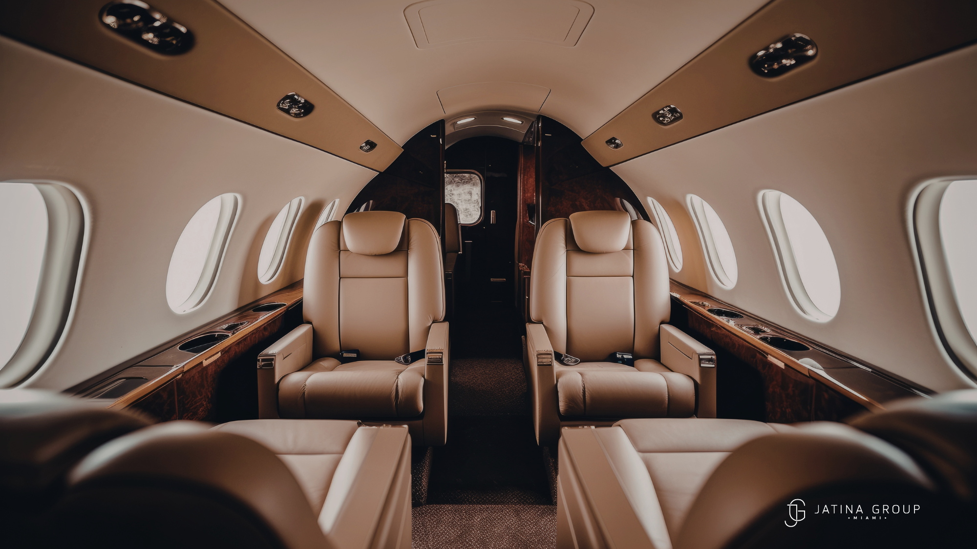 Private Aviation Miami Jet Interior Luxury Seating
