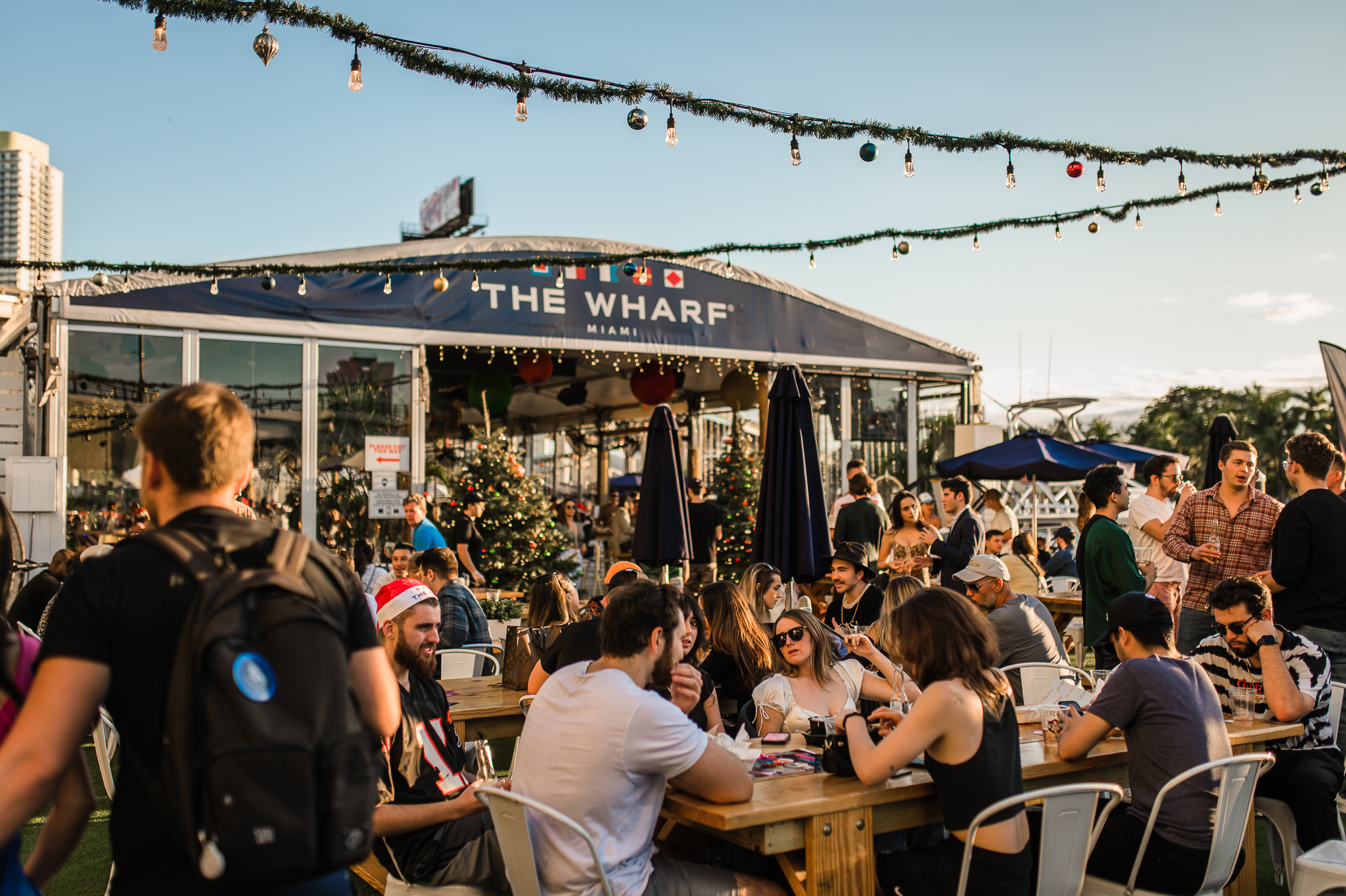 The Wharf Miami River Sunset