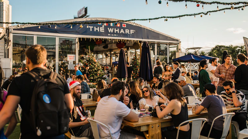 The Wharf Miami River Sunset
