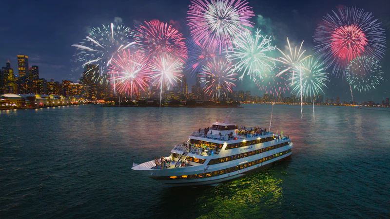 Yacht Fireworks Bay