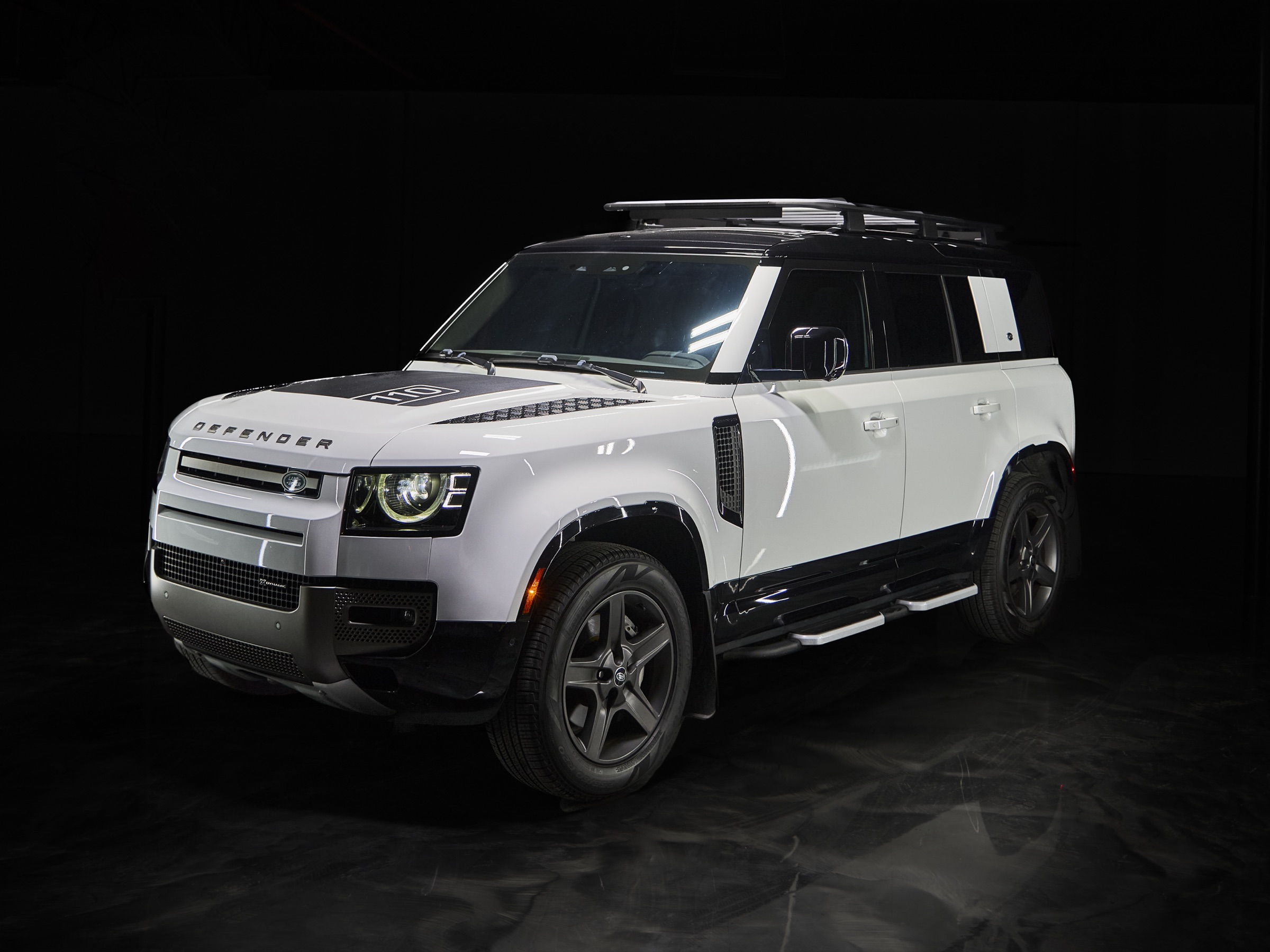 Miami White Land Rover Defender rental image #3